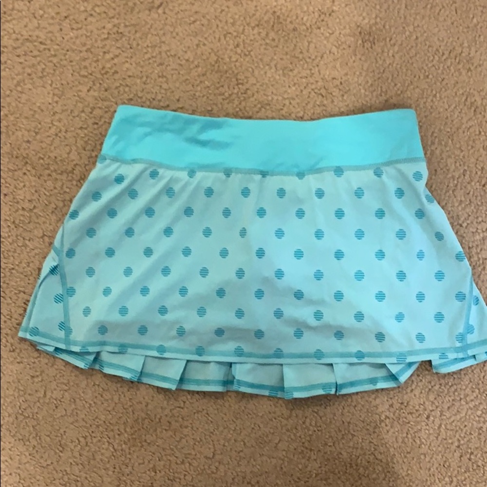 lululemon tennis skirt blue/polka dots/regular/6